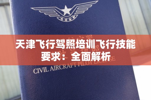 天津飞行驾照培训飞行技能要求：全面解析