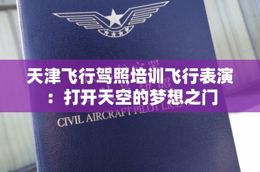 天津飞行驾照培训飞行表演：打开天空的梦想之门