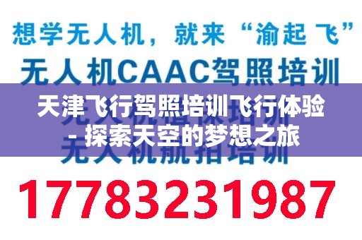 天津飞行驾照培训飞行体验 - 探索天空的梦想之旅