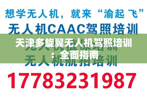 天津多旋翼无人机驾照培训：全面指南