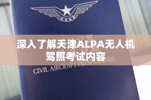 深入了解天津ALPA无人机驾照考试内容