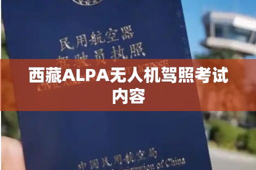 西藏ALPA无人机驾照考试内容