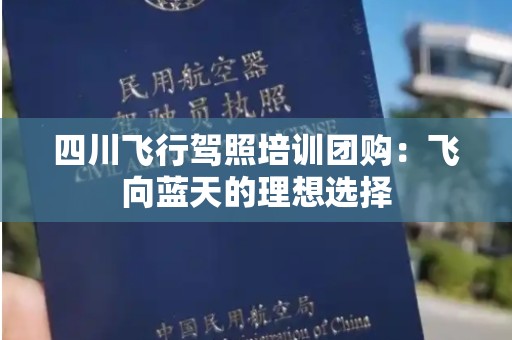 四川飞行驾照培训团购：飞向蓝天的理想选择