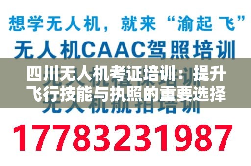 四川无人机考证培训：提升飞行技能与执照的重要选择