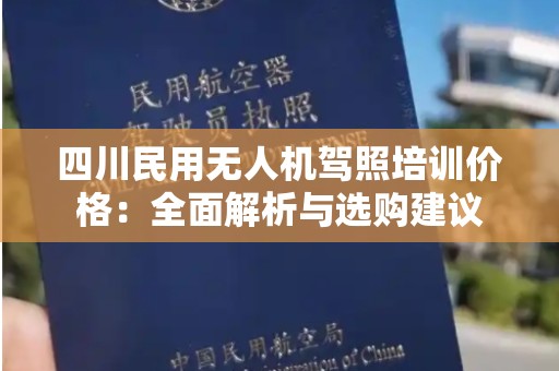 四川民用无人机驾照培训价格：全面解析与选购建议