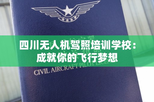 四川无人机驾照培训学校：成就你的飞行梦想