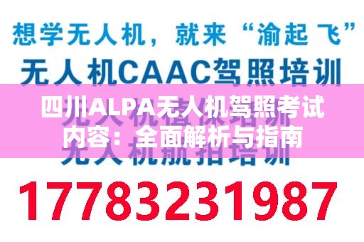 四川ALPA无人机驾照考试内容：全面解析与指南