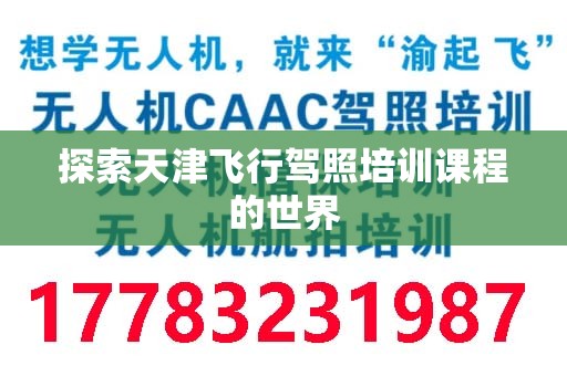 探索天津飞行驾照培训课程的世界