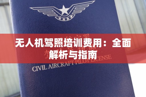 无人机驾照培训费用：全面解析与指南