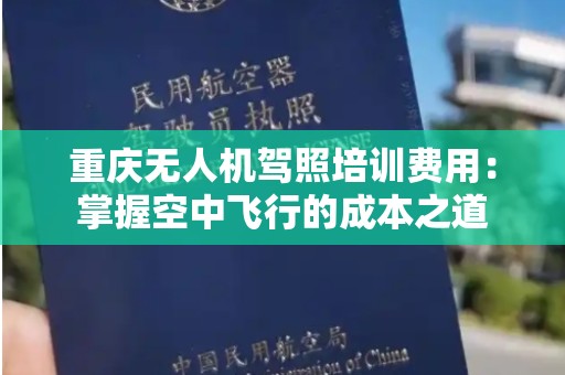 重庆无人机驾照培训费用：掌握空中飞行的成本之道