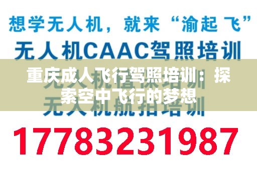 重庆成人飞行驾照培训：探索空中飞行的梦想