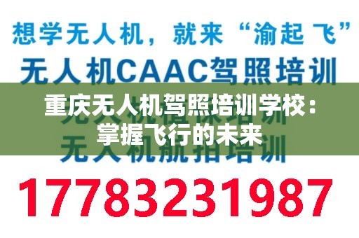 重庆无人机驾照培训学校：掌握飞行的未来
