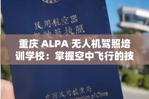 重庆 ALPA 无人机驾照培训学校：掌握空中飞行的技能
