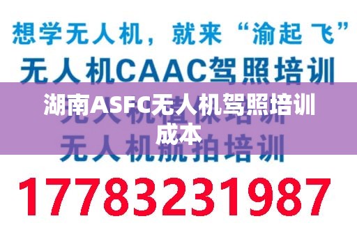 湖南ASFC无人机驾照培训成本