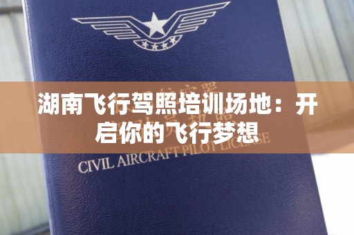 湖南飞行驾照培训场地：开启你的飞行梦想