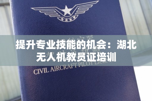 提升专业技能的机会：湖北无人机教员证培训