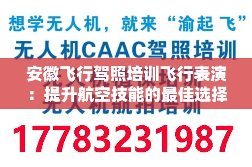 安徽飞行驾照培训飞行表演：提升航空技能的最佳选择