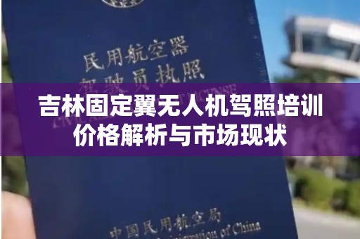 吉林固定翼无人机驾照培训价格解析与市场现状