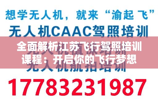 全面解析江苏飞行驾照培训课程：开启你的飞行梦想