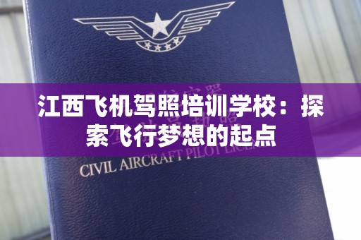 江西飞机驾照培训学校：探索飞行梦想的起点