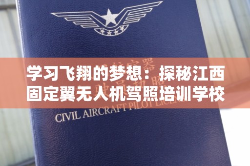 学习飞翔的梦想：探秘江西固定翼无人机驾照培训学校