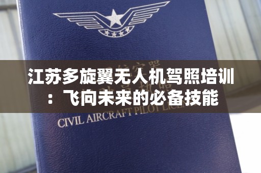 江苏多旋翼无人机驾照培训：飞向未来的必备技能
