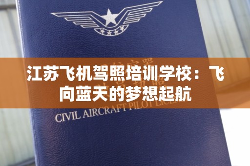 江苏飞机驾照培训学校：飞向蓝天的梦想起航