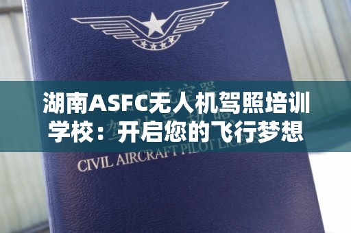 湖南ASFC无人机驾照培训学校：开启您的飞行梦想