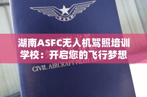 湖南ASFC无人机驾照培训学校：开启您的飞行梦想