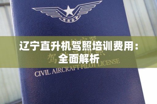 辽宁直升机驾照培训费用：全面解析