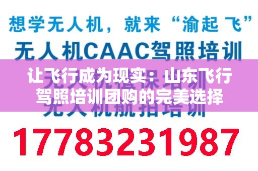 让飞行成为现实：山东飞行驾照培训团购的完美选择