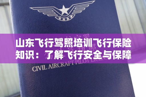 山东飞行驾照培训飞行保险知识：了解飞行安全与保障