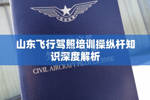 山东飞行驾照培训操纵杆知识深度解析
