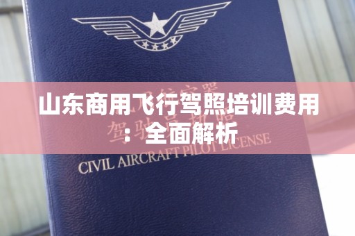 山东商用飞行驾照培训费用：全面解析