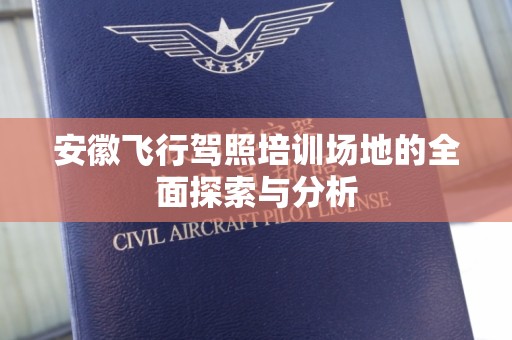 安徽飞行驾照培训场地的全面探索与分析