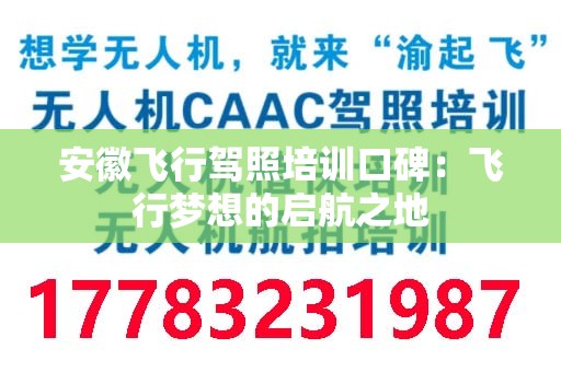 安徽飞行驾照培训口碑：飞行梦想的启航之地