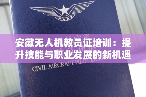 安徽无人机教员证培训：提升技能与职业发展的新机遇