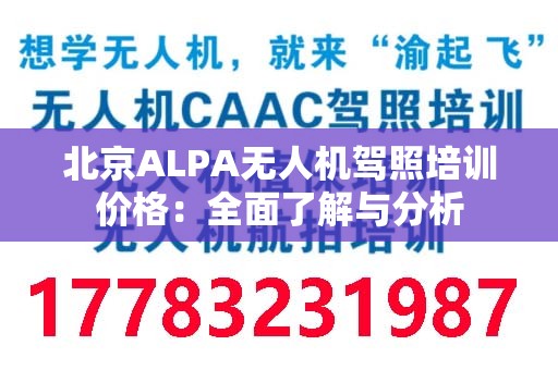 北京ALPA无人机驾照培训价格：全面了解与分析