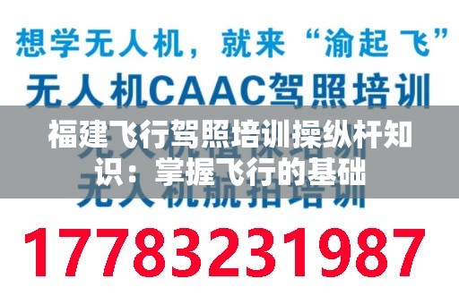 福建飞行驾照培训操纵杆知识：掌握飞行的基础