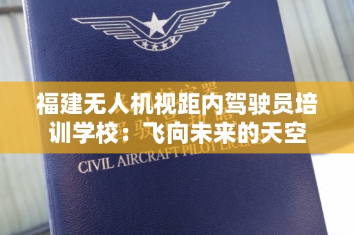 福建无人机视距内驾驶员培训学校：飞向未来的天空