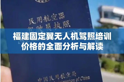 福建固定翼无人机驾照培训价格的全面分析与解读