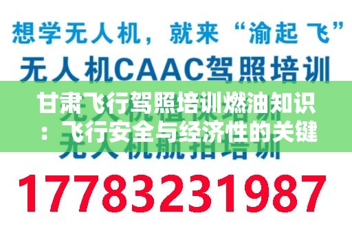 甘肃飞行驾照培训燃油知识：飞行安全与经济性的关键