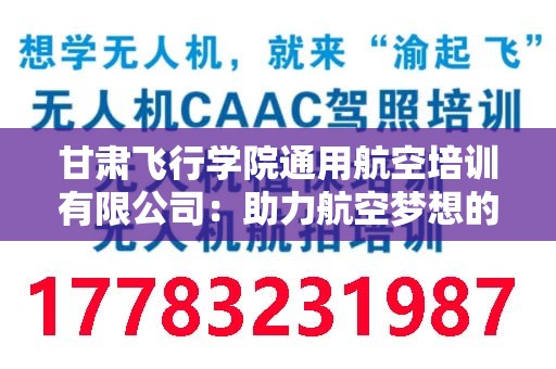 甘肃飞行学院通用航空培训有限公司：助力航空梦想的专业培训机构
