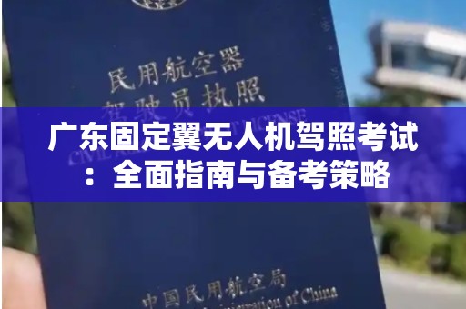 广东固定翼无人机驾照考试：全面指南与备考策略