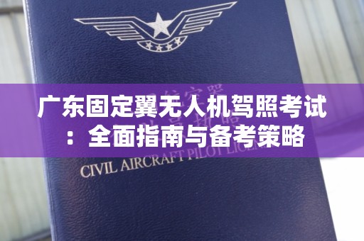 广东固定翼无人机驾照考试：全面指南与备考策略