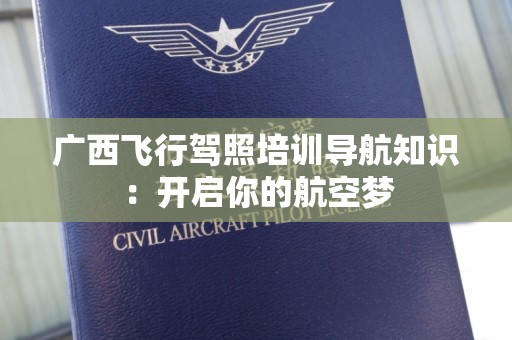 广西飞行驾照培训导航知识：开启你的航空梦