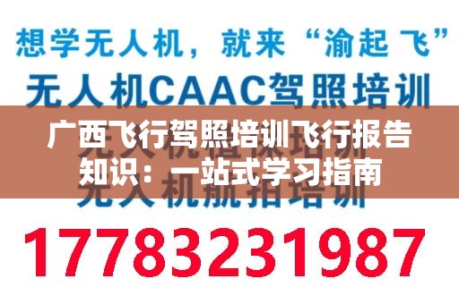 广西飞行驾照培训飞行报告知识：一站式学习指南