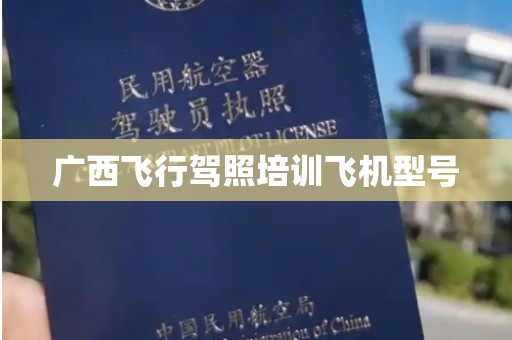 广西飞行驾照培训飞机型号