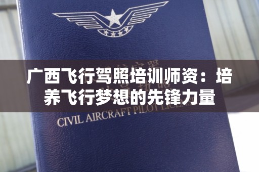 广西飞行驾照培训师资：培养飞行梦想的先锋力量