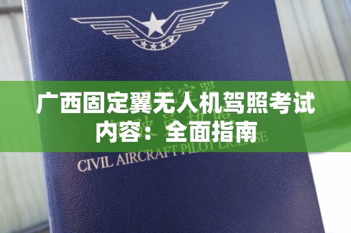 广西固定翼无人机驾照考试内容：全面指南